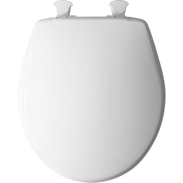 Bemis Bemis Round White Plastic Toilet Seat 7B730EC 000 - main